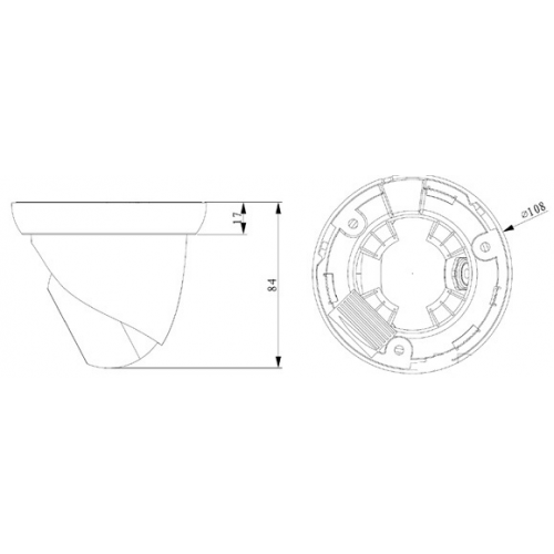 DAHUA DH-IPC-HDW1120SP-0280B IP-камера